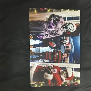 Horror Movie Christmas Metal Sign